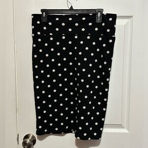 Lularoe Black and white polka dot skirt